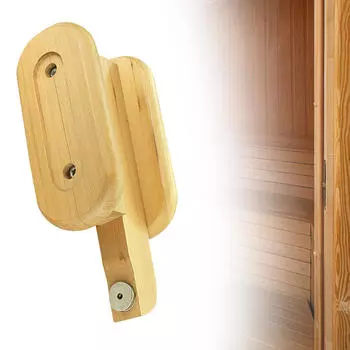 Ручка для двери сауны деревянная, дверная ручка для комнаты, простая установка ворот из дерева для