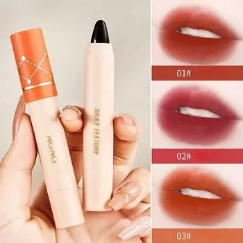 Ручка для губной помады «Черная роза», матовая, стойкая, насыщенного цвета, не легко прилипает к чашке, отбеливающая помада-блеск для губ