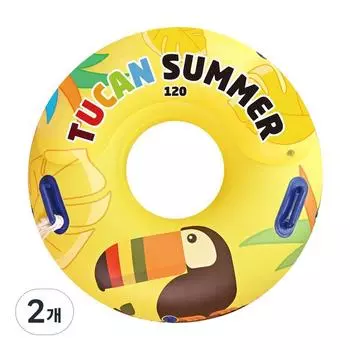 Ручка для игр в воде Toucan, круглая трубка, 120 см, желтая, 2 шт., корейские товары для водных развлечений