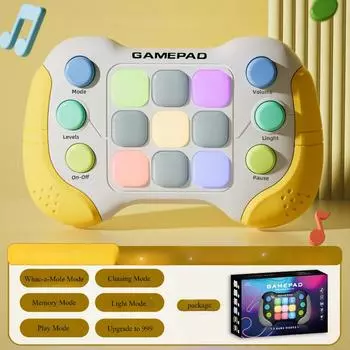 Ручка для игрушек Fidget с быстрым нажатием, улучшенная мигающая игра Quick Press Games Pro для детей, игра Fidget с подсветкой Speed Push, портативная консольная игрушка-геймпад зелёный