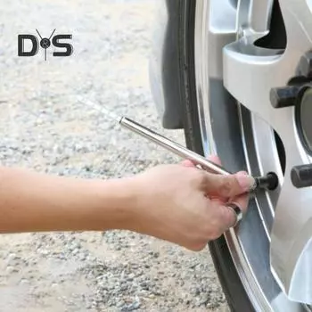 Ручка для измерения давления в шинах, батарея не требуется. Хорошая воздухонепроницаемость. 4-сторонняя шкала. Вращение на 360 градусов. Тестер давления в шинах. Поставка для мастерской.