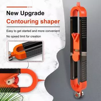 Ручка для измерения неправильного контура, многофункциональная линейка для измерения профиля, радианная линейка с фиксатором, инструмент для измерения при обработке древесины