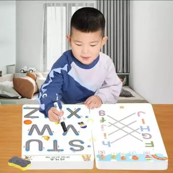 Ручка для концентрации и карточки для размышлений для детей от 2 до 8 лет: Игрушка для раннего образования и обучения в детском саду Small basic version 64 pages + 5 pens + 1 eraser