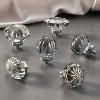 Ручка для мебели с перфорацией из кристаллов и одним отверстием, износостойкая, многостильная, креативная ручка для шкафа, ящика