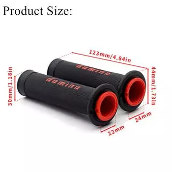 Ручка для мотоцикла Ручка для руля Domino Dirt Pit Bike Racing Motocross 7/8 22 24MM Gel Rubber Тормоз Универсальные ручки серый