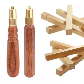 Ручка для напильника из дерева с металлическими втулками для гаража, деревообработки, плотницкого инструмента, обслуживания напильника, режущего инструмента, ремесла B