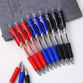 Ручка для подписи, простые черные, красные, синие канцелярские принадлежности для студенческого офиса 1pcs/black