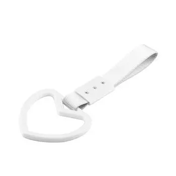 Ручка для поезда, автобуса, ремешок для руки, стильное сердце, ремешок для дрейфа, автомобильные аксессуары, автомобильный ремень, украшение для автомобиля, предупреждающее кольцо белый