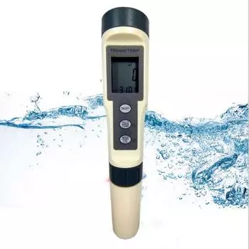 Ручка для проверки воды TDS-PH-Temp Высокоточный водонепроницаемый тестер для питьевой воды в аквариумах