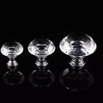 Ручка для ящика для хранения вещей Ручка для ящика с кристаллами Ручка 2*2.2*1.4cm