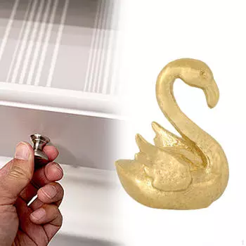 Ручка для ящика из латуни для шкафа золотой