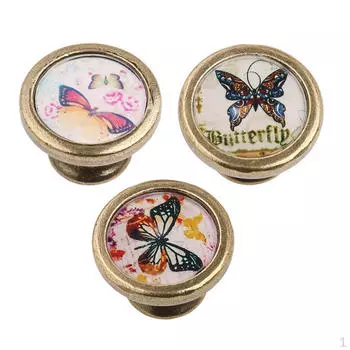 Ручка для ящика, мебельная ручка, дверная ручка шкафа, ок. 36 мм - золото, 3 шт.