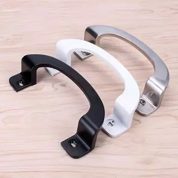 Ручка для раздвижной двери из алюминиевого сплава Мебель без перфорации Ручки для мебели Фурнитура Многофункциональные ручки для выдвижных ящиков Шкаф белый