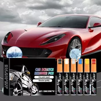 Ручка для ремонта царапин на автомобиле, полировка царапин, подкраска, 6 цветов, осветляющая ручка для подкраски автомобиля, для автомобилей, автодомов, внедорожников CN