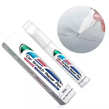Ручка для ремонта царапин на автомобиле Ручка для подкраски автомобиля Практичная ручка для ремонта царапин на автокраске Ручка для ремонта царапин на автокраске белый