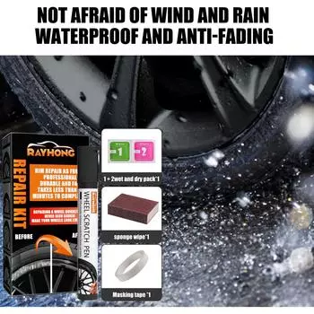 Ручка для ремонта царапин на колесах Ручка для ремонта царапин на колесах Ремонт поверхности краски Удаление царапин Автомобильная ручка для краски