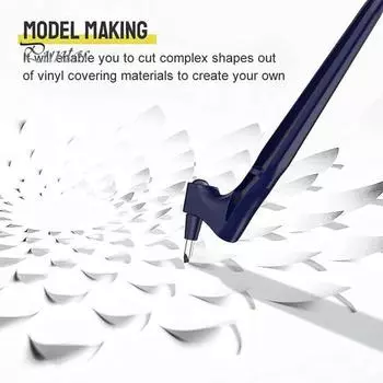 Ручка для резки поделок с вращающимися на 3 градуса лезвиями Эргономичный дизайн Компактный дизайн Портативный вращающийся на 360 градусов инструмент для резки поделок синий