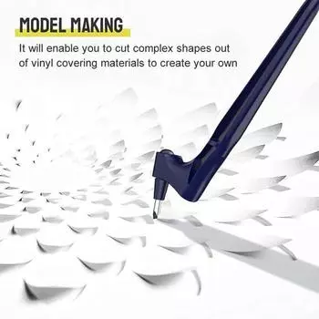 Ручка для резки поделок с вращающимися на 3 градуса лезвиями Эргономичный дизайн Компактный дизайн Портативный вращающийся на 360 градусов инструмент для резки поделок оранжевый
