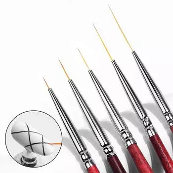 Ручка для рисования маникюра УФ-гелевая ручка Набор кистей для подводки ногтей Ручка для рисования кистью Ручка для дизайна ногтей #3