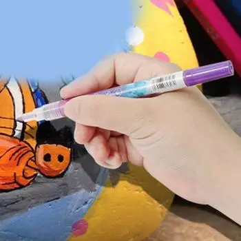 Ручка для рисования ногтей Безопасные ингредиенты Яркие цвета Быстросохнущая ручка Удобная не раздражающая Легкая DIY 3D Абстракция чёрный