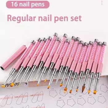 Ручка для рисования ногтей, красивая, хорошая гибкость, хорошая полимеризация, ручка для фототерапии ногтей, стержень из искусственного жемчуга, полоска для ногтей, ручка для рисования точек K