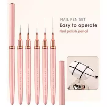 Ручка для рисования ногтей, удобная ручка, дизайн ногтей, тонкий кончик, кисть-лайнер для дизайна ногтей, ручка для маникюрного салона A