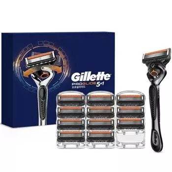 Ручка для ручной бритвы Gillette Proglide 1 комплект + 12 лезвий, 1 комплект