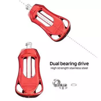 Ручка для рыболовной катушки Легкая мини сверхмощная металлическая ручка с двойным подшипником Ручка для спиннинговой катушки с приманкой Сменная ручка для рыбалки розовый зеленый