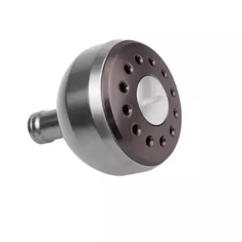 Ручка для рыболовной удочки, круглая ручка для рыболовной катушки, алюминиевая, совместимая с катушкой для спиннинга, титановая (38мм черный)