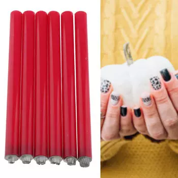 Ручка для штамповки цветов для ногтей, инструменты для самостоятельного изготовления, разный дизайн для девочек и женщин, для ногтей 6 pieces