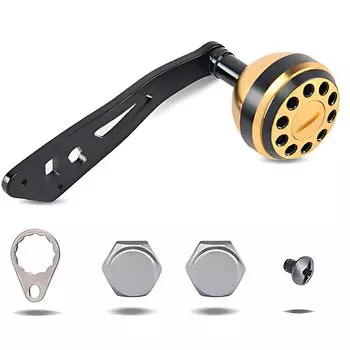 Ручка для сменной рыболовной катушки, легкий сплав, высокая прочность, мощность, однокомпонентный спиннинг, высокая прочность (Золото) [Элемент]