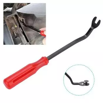 Ручка для снятия обшивки металлическая прочная эргономичная дверь Прочный инструмент для снятия крепежа панели для автомобилей красный