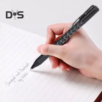 Ручка для снятия стресса с мягким покрытием для письма, ручка для снятия стресса, быстросохнущие чернила, прочная конструкция, ручка-непоседа чёрный