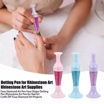 Ручка для создания искусственных алмазов, ручка для создания точек в форме вазы, ручка для создания страз для дизайна ногтей, проекты по созданию искусственных алмазов своими руками 3pcs