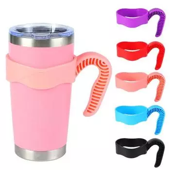 Ручка для стакана 20 унций/30 унций, нескользящая, держатель для кружки, эргономичная сменная ручка для кружек из нержавеющей стали 20oz розовый