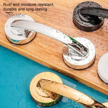 Ручка для стеклянной двери, грузоподъемность 10 кг, надежное сцепление, простая установка, универсальная присоска, ручка для раздвижной двери в ванную комнату чёрный