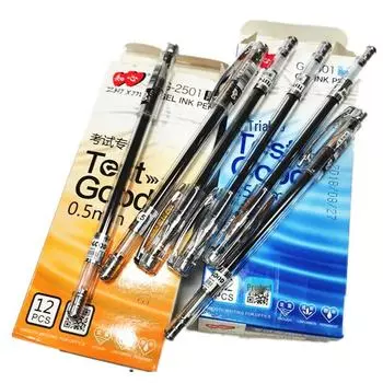 Ручка для студенческого экзамена Zhixin 2501, True Color 009, 0,5 мм, нейтральная ручка для подписи и маркировки на водной основе 009 Blue