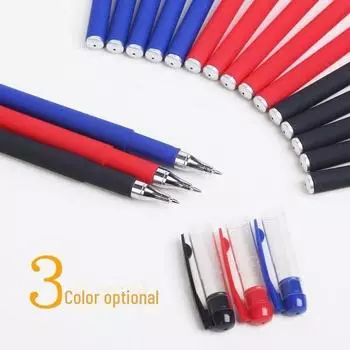 Ручка для студента Нейтральная гелевая ручка Frosted GP380 Набор гелевых ручек - черный, красный, синий - Идеально подходит для офиса, экзаменов и студентов 0.5mm bullet красный