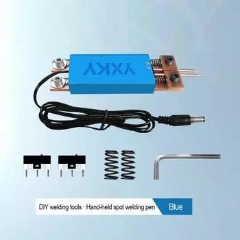 Ручка для точечной сварки Интегрированный ручной точечный сварочный аппарат с автоматическим триггером для аккумулятора 18650 Мини-аппарат для точечной сварки красный