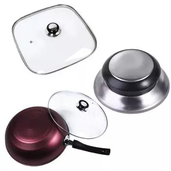 Ручка для удерживания крышки кастрюли с защитой от ожогов, универсальная ручка для посуды, ручка для стеклянной крышки, колпачок для посуды Handle