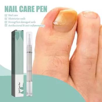 Ручка для ухода за ногтями, масло для кутикулы ногтей, ручка для поврежденных ногтей, переключатель для укрепления ногтей, алоэ вера и масло чайного дерева для восстановления повреждений, 3 мл белый