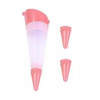 Ручка для украшения шоколада с 3 головками, инструмент для письма на выпечке, кексы, торты, украшения тортов своими руками розовый