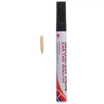 Ручка для ушной бирки для скота, черная ручка для ушной бирки, маркер для фермы, водонепроницаемый маркер для свиней, овец, крупного рогатого скота