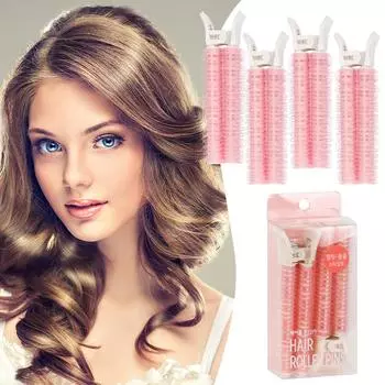 Ручка для увеличения объема волос, инструмент для укладки волос, натуральный пушистый зажим для волос, волнистый валик для волос, бигуди для корней волос розовый