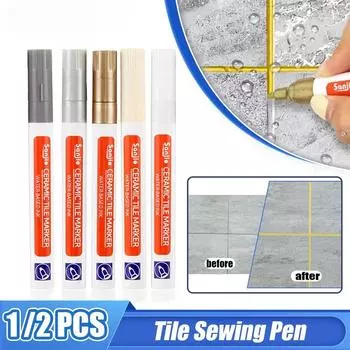 Ручка для затирки швов, красивая керамическая плитка, водонепроницаемая противогрибковая ручка для заделки щелей, пола, стены, плитки, угла, унитаза, герметизация краев 1PC белый