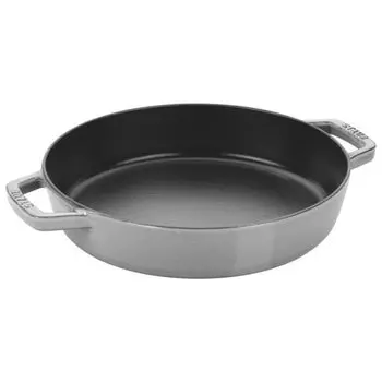 Ручка для жарки Staub, серая литая, совместимая с японской сковородой IH с двойной ручкой Double Pan, 20 см , металл, эмаль, [Авторизованный продукт] серый