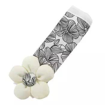 Ручка дверцы шкафа с цветочным принтом, перчатка с мультяшными полосками, утолщенная, противоударная, защитная крышка для кухонного холодильника L