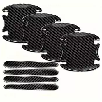 Ручка двери автомобиля, чаша, защитные наклейки от царапин, защитная наклейка из углеродного волокна, наклейка на ручку автомобиля, Защитная полоса от столкновений