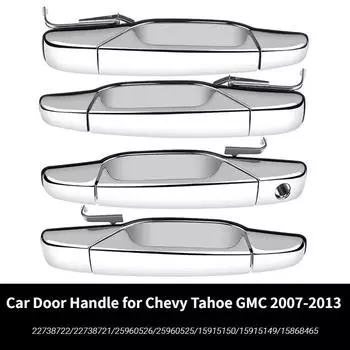 Ручка двери автомобиля для Chevy Tahoe GMC Yukon Sierra Denali 2007-2013 2007-2013 годов, передняя и задняя 22738722 22738721 25960526 25960525 15915150 Front-Left