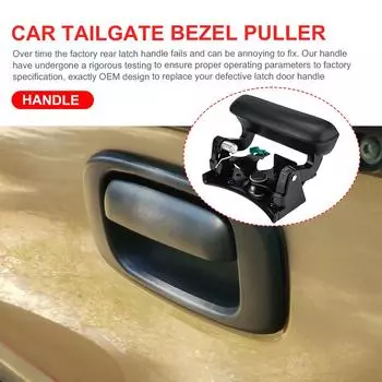 Ручка двери автомобиля и рамка для задней двери, защелка подъемной двери для GMC Sierra Chevrolet Silverado 1500 2500 3500 1999 2000 2001 2002-2007